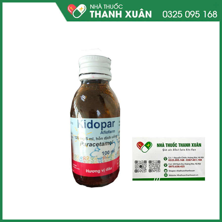 Kidopar thuốc giảm đau và hạ sốt